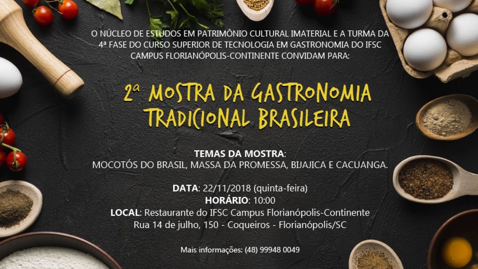 II Mostra da Gastronomia Tradicional Brasileira